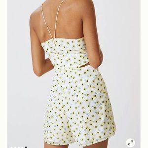 Anthropologie Hutch Ditsy Floral Seaside Romper